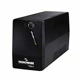 Tecnoware Era Plus Unterbrechungsfreie Stromversorgung (USV), 1100 VA, einphasig, Pseudo-Sinuswelle, AVR-Stabilisierung, Schwarz