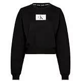 Calvin Klein L/S Sweatshirt Pullover, Damen, Schwarz (Black), S