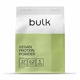 Bulk Vegan Protein Powder, Pflanzlicher Protein-Shake, Unflavoured, 500 g, New & Improved Formula