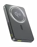 Baseus Power Bank 10000mAh, Qi2 Magsafe Powerbank Wireless 15W, Magnetische Power Bank für iPhone 17/16/15/14/13/12, Powerbank PD 22.5W Schnellladung, Externe Batterie USB-C, Schwarz