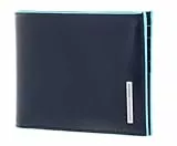 Piquadro Blue Square Münzbörse, 0.43 liters, Blau (Blu Notte)