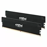 Crucial Pro DDR5 RAM 32GB Kit (2x16GB) 6000MHz CL36, Overclocking Gaming, Intel XMP 3.0 / AMD Expo, PC Computer Arbeitsspeicher 32GB DDR5, Schwarz - CP2K16G60C36U5B