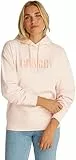 Calvin Klein Damen Hoodie Varsity aus Baumwolle, Rosa (Silver Peony), XL