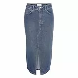 Noisy may NMKath NW Slit Midi Skirt VI478BL NOOS Frauen Mittellanger Rock blau S