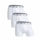CR7 CRISTIANO RONALDO Herren Enganliegende Boxershorts (3er-Pack), Weiß, XL