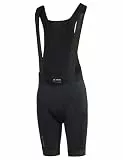 VAUDE Kuro Bib Tights II – Kurze Fahrradhose für Herren mit X-Pad Sitzpolster, Radlerhose unter Verwendung von recyceltem Material, mit 2 Netztaschen & elastischen Trägern - Black Uni, L