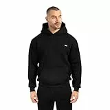 SMILODOX Hoodie Herren Ilyas, Regular Fit Kapuzen Pullover aus weichem Stoff mit Bündchen & Metallabel, hochwertig & komfortabel, vielseitiges Sweatshirt für Sport, Alltag & Freizeit