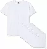 Fruit of the Loom Herren T-Shirt Valueweight, 10er Pack, Weiß (weiß), Large