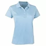Island Green IGLTS1851 Damen Essentials Stretch Atmungsaktives Micro Pique Golf-Poloshirt, Cerulean, EU 46