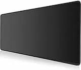 KTRIO Mauspad XXL Gaming Mauspad 800x400mm, XXL Mousepad,Mousepad Large Size verbessert Präzision und Geschwindigkeit Gummiunterseite,Schwarz