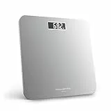 Rowenta Premiss 2.0 Personenwaage, einfach abzulesendes LCD-Display, bis 160 kg, nur 2,2 cm hoch, 30x30 cm, Silber, BS1801V0