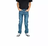 Staccato Boy Jeans STCCharles, Passform: Classic, Slim Fit für Kinder – Straight Leg, weitenverstellbarer Bund, Stretch-Denim; Farbe: Blue Denim, Größe 170