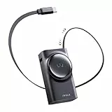 iWALK Powerbank mit einziehbarem 70cm USB-C Kabel,Power Bank 10000mAh PD 30W Schnellladen Tragbares Ladegerät,Externes Akkupack mit 3 Ausgängen für iPhone 16/15/14/13 /Pro/Pro Max,Samsung,Android,iPad