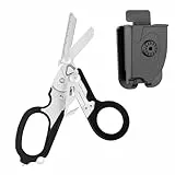 AVCXEC Raptor Schere, Rettungsschere, Schere Raptor mit Holster, Gurtschneider, Glasbrecher, 6 in 1 Multifunktionsschere