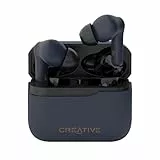 CREATIVE Zen Air Plus Leichte, echte kabellose In-Ears mit Bluetooth LE-Audio, hybrider aktiver Geräuschunterdrückung, Umgebungsmodus, bis zu 32 Stunden Gesamtspielzeit, 6 Mikrofone (Dunkelblau)