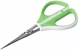 WEDO Silhouettenschere Comfortline 11,4 cm – Bastelschere mit Spezial-Edelstahlklinge & Softgriff, präzise & ergonomisch, apfelgrün/weiß