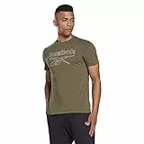 Reebok Herren Identity Camo T-Shirt, Armee-grün, M