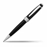 Cross Bailey Kugelschreiber (Drehmechanik, Schreibfarbe schwarz, Strichstärke M, inkl. Premium-Geschenkbox) Schwarz-Lack, 1 Stück (1er Pack)