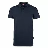 HRM Herren Heavy Performance Polo, Navy, Gr. L - Premium Polo Shirt I Basic Polohemd bis 60°C waschbar I Hochwertige & nachhaltige Herren-Bekleidung I Workwear