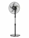 Midea Standventilator FS40-25JA, 5-Flügel Design, 40W Energiesparend, Höhenverstellbar 108-120cm, Tastensteuerung, Leiser Betrieb, Schwarz