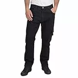 Lee Cooper LCPNT239 Herren Arbeitskleidung Sicherheit Stretch Denim Zimmermann Jeans Arbeitshosen, Schwarz, 36W / 31L