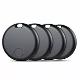Air Tag Schlüsselfinder, Air Tracker Tag Kompatibel mit Apple Wo ist? APP (Nur iOS), Koffer Tracker für Gepäck/Taschen/Key, Batterielebensdauer EIN Jahr, IP67 wasserdicht(4er Pack)