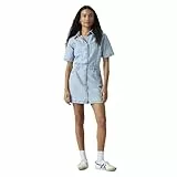 Levi's Damen Jeanskleid Logan Western aus Baumwolle mit Knopfleiste, Blau (Blasted Stone Dress), S
