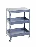 HAKU Servierwagen, blau, Metall - Maße: B 50 x H 75 x T 32 cm, Style: Modern