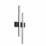 TELEFUNKEN - LED Außenwandleuchte, Außenwandlampe 2-flammig, 8 Watt, 960 Lumen, 4.000 Kelvin, IP44, Schwarz, 470x155x42mm