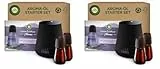 Air Wick Aroma-Öl Flakon Starter Set - Air Wick Diffuser mit 2 Nachfüllern - Blumiger Raumduft mit ätherischen Ölen - Duft: Entspannender Lavendel - 2 x 20 ml Öl + Gerät in Weiß (Packung mit 2)