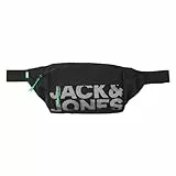 JACK & JONES Gürteltasche Herren 12233476 ,Black/Detail:island Green ,Einheitsgröße