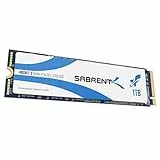 SABRENT M.2 NVMe SSD 1TB, Internes Solid State 3200 MB/s Lesen, PCIe 3.0 2280, intern Festplatte High Performance kompatibel mit PCs, NUCs Laptops und desktops (SB-RKTQ-1TB)