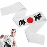FOMIYES Japanisches Stirnband - Must Win Hachimaki, Samurai Karate Stirnband, Sushi Chef Bandana, 88cm, Komfortabel Und Atmungsaktiv, FüR Sport Und Decor