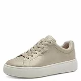 Tamaris Damen Schnürhalbschuh in beige - Gr. 39