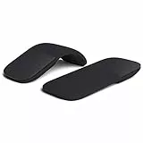 Lazmin112 Faltbare Drahtlose Ergonomische Arc Touch-Maus, Komfortable Schlanke Tragbare -optische Mäuse,4.0 für Notebook-Laptop-Tablet (Black)