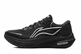 LI-NING YUEYING 5 Herren Laufschuhe Anti-Splash Stoßdämpfende Rebound Casual Sportschuhe Standard Schwarz EU 45