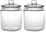 Olympia Biscotti Keksdose mit Deckel 3,8 Ltr, Klarglas, Größe: 252(H) x 200(Dia) mm - Süßigkeiten, Konfekt, Müsli, Nudeln, Aufbewahrungsdose für trockene Lebensmittel - spülmaschinenfest, GG925