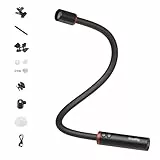 SMALLRIG RM03 LED Licht für Makrofotografie, Einstellbarer Abstrahlwinkel, 5 Farben CRI 95+, Makro-Armlicht für Kamera mit Cold Shoe Adapter, Klemme, Diffusor, Torblende, IP54 Wasserdicht – 5480
