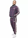 Lonsdale Herren Trainingsanzug schmale Passform REDFORD L, Navy/Red/Ecru