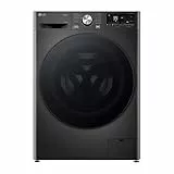 LG W4WR70E6YB, Frontlader-Waschtrockner 11-6 kg, Klasse A/D, 60x62x85 cm, Wi-Fi, AI Direct Drive, Tiefenreinigung mit Dampf, TurboWash 360, Große Kapazität, Außentür aus gehärtetem Glas, Schwarz
