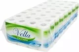 Vella Toilettenpapier 64 Rollen, 3-lagig, weiß, Zellstoff, (8 Rollen, 8-er Pack), 150 Blatt pro Rolle
