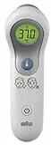 Braun Sensian 5 Kontaktloses Stirnthermometer | Positionierungshilfe | Farbcodiertes Digitaldisplay | 2-Sekunden-Messung | Geeignet für Babys und Kinder | Die #1 Marke bei Ärzten(1) | BNT300EE