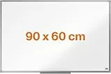 Nobo Amazon Exclusive Stahl-Magnettafel 90 x 60 cm – Trocken abwischbare Memotafel mit Aluminiumrahmen und Stifthalter, magnetische Wandtafel für Büro, Zuhause, Klassenzimmer