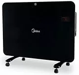 Midea Konvektor Heizung 1500W 24 Stunden Timer fahrbar Fernbedienung 3 Heizmodi Display Frostschutz Kippschutz stufenlos einstellbare Temepratur von 5°C-35°C IP4X4 wasserdicht