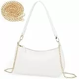 Aucuu Kleine Handtasche Damen, Clutch-Handtaschen mit Kette, Retro Schultertasche für Damen, Mini Hobo Bag, Kleine Umhängetasche mit Reißverschluss
