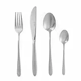 Russell Hobbs RH01519EU Geometric 16-teiliges Besteck-Set, Edelstahl, geometrischem Griff, 4 personen cutlery set, Enthält 4 Messer, 4 Gabeln, 4 Esslöffel, 4 Teelöffel