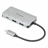 Targus ACH228EU USB Hub, USB Adapter von USB-C auf je 2X USB-A 3.2 und USB-C, Dockingstation mit USB-A Schnelllade-Anschluss, für Windows, MacOS & Chrome OS
