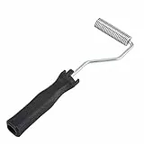 Fdit Fiberglas-Paddelroller-Set mit Luftpolsterrollen-Set, Fiberglas, Laminierrollen-Set für Schimmel, Harz, Wanne, Dusche, Badewanne, Boot, Reparatur, Silber, 0.83'×2.95'