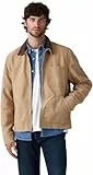 Levi's Herren Workwear-Jacke Mechanics mit Spitzkragen, Relaxed Fit, Beige (Scary Tiger'S Eye), S