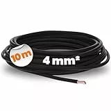 10 Meter Lapp 4520013 H07V-K 4 mm² schwarz I Verdrahtungsleitung I Aderleitung flexibel I PVC-Einzelader I Litze 4mm2 I Verdrahtung